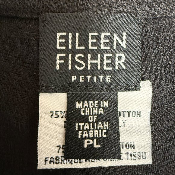 EUC Women's EILEEN FISHER Wide Leg Linen Blend Ankle Pant | Size PL - Picture 4 of 7